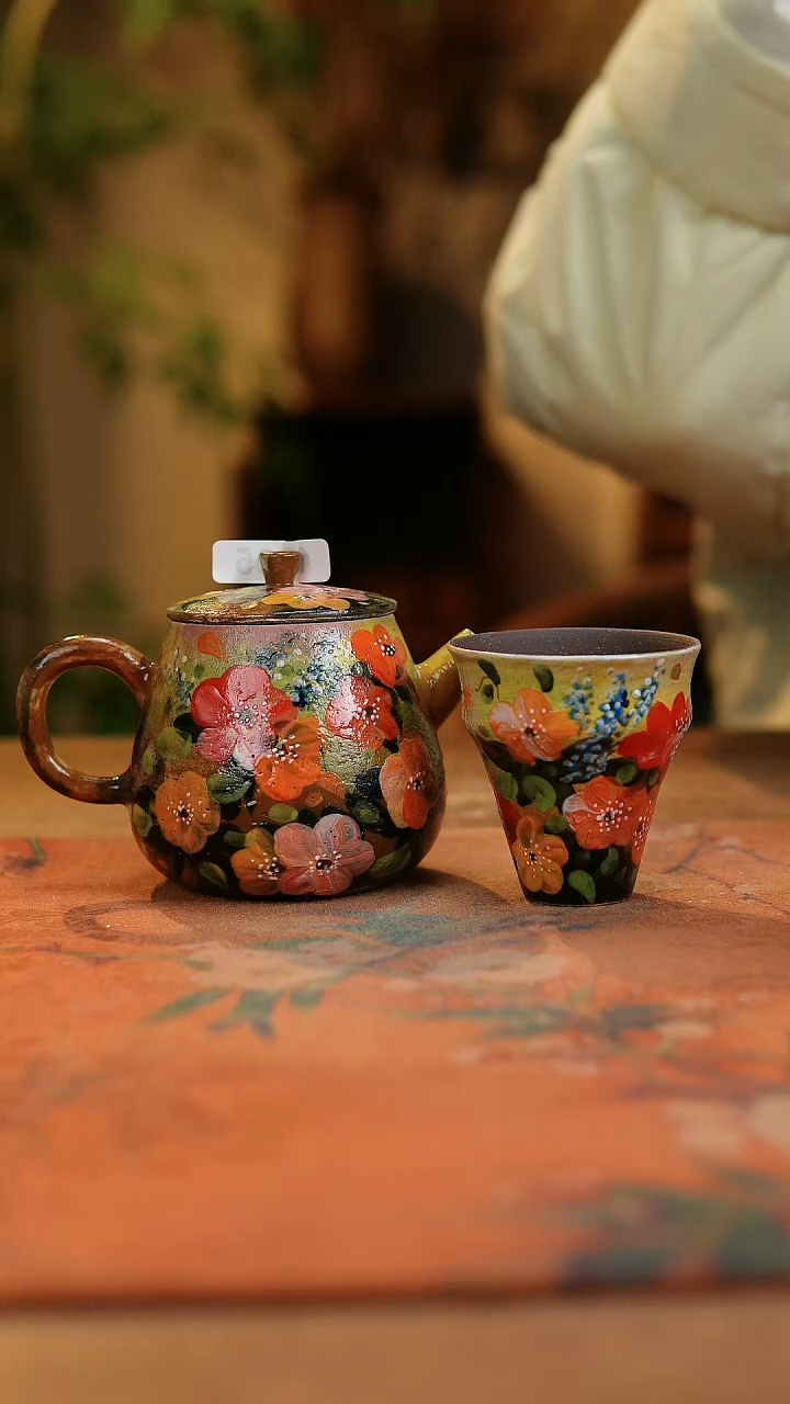 【闪购商品】瓷片1905景德镇手工手绘釉下彩高温瓷