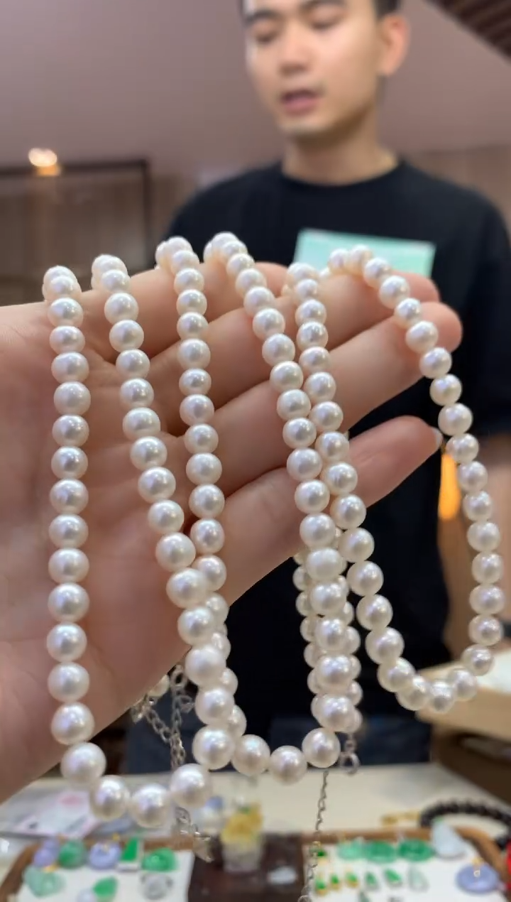 淡水珍珠未镶嵌颈饰长串多样性发货1件