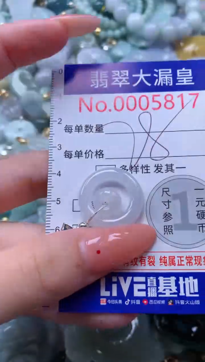 翡翠未镶嵌吊坠(不含链)5817