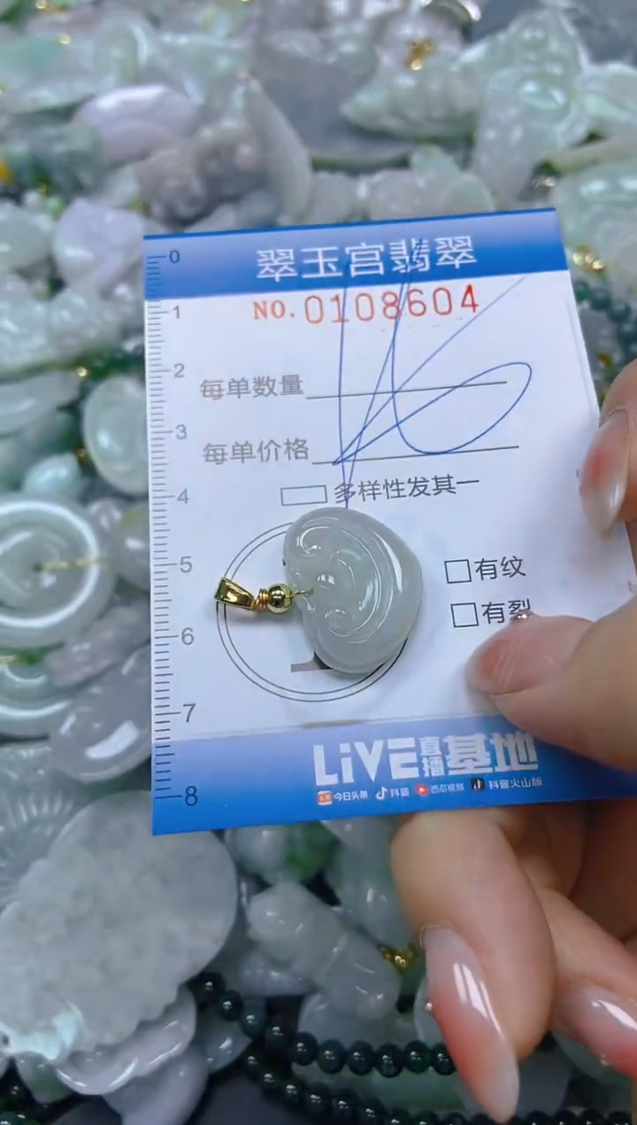 翡翠未镶嵌颈饰闪购0108604