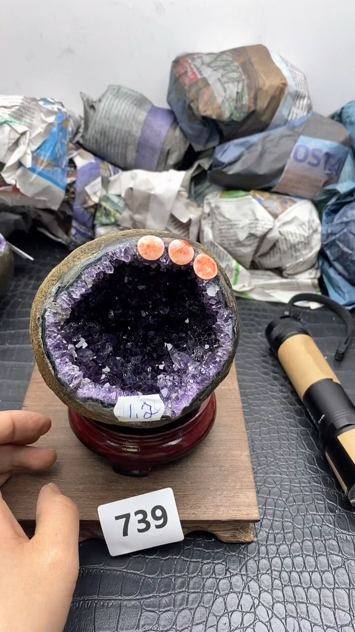 【闪购商品】紫晶1未镶嵌739号摆件