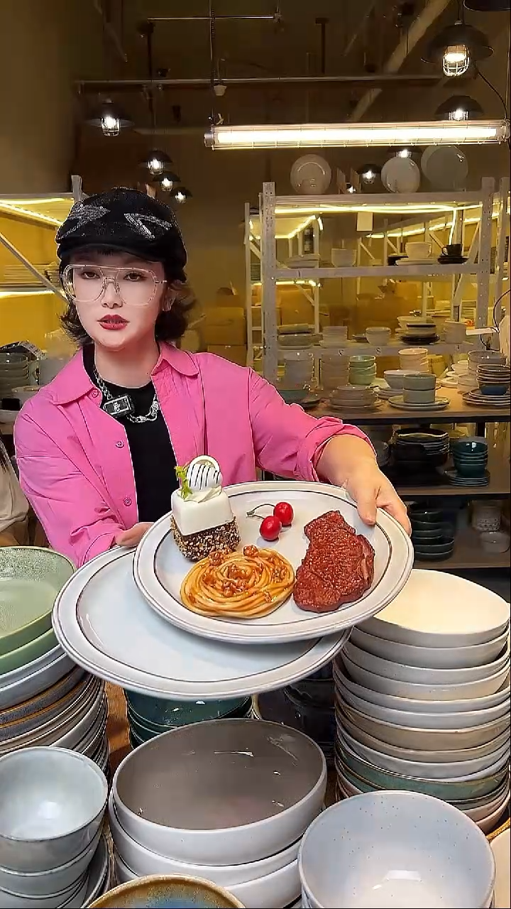 瓷56外贸尾货窑变釉下彩默认微瑕