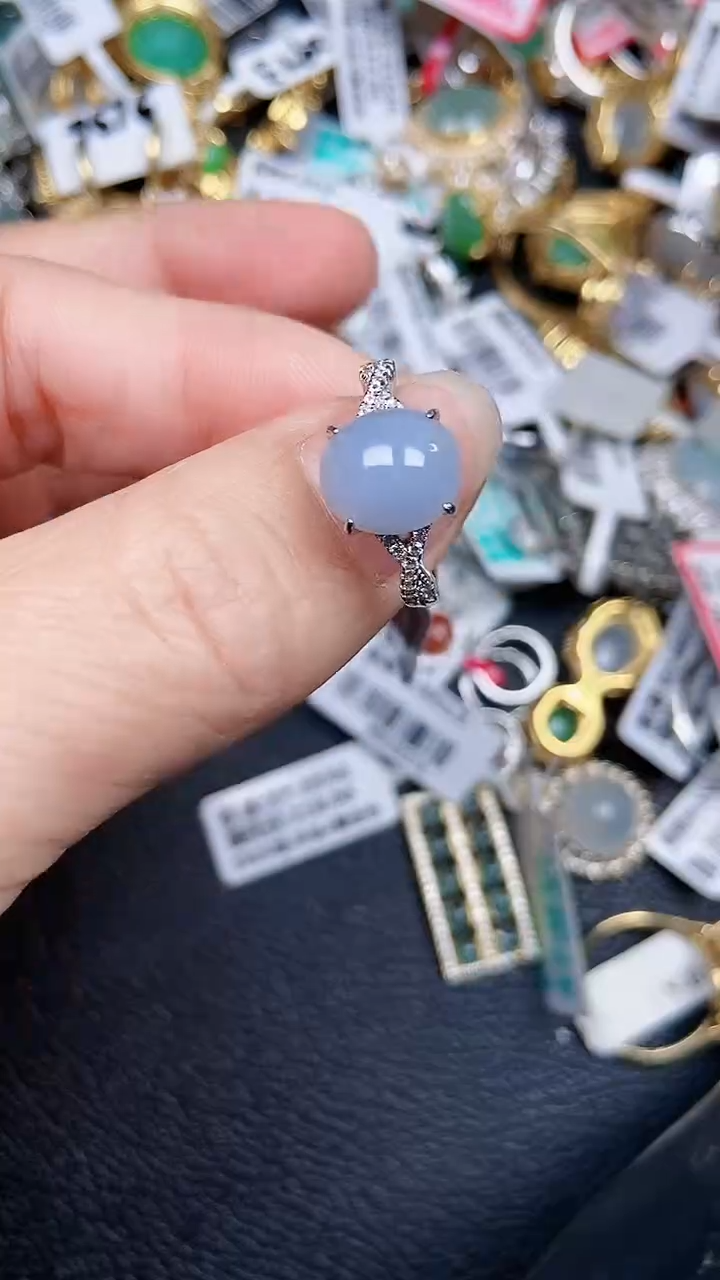 颈饰银S925镶嵌翡翠0905