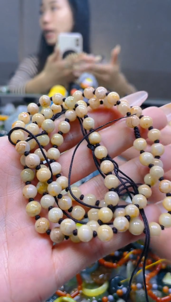 翡翠未镶嵌颈饰6MM/A/翡翠A货一图一物