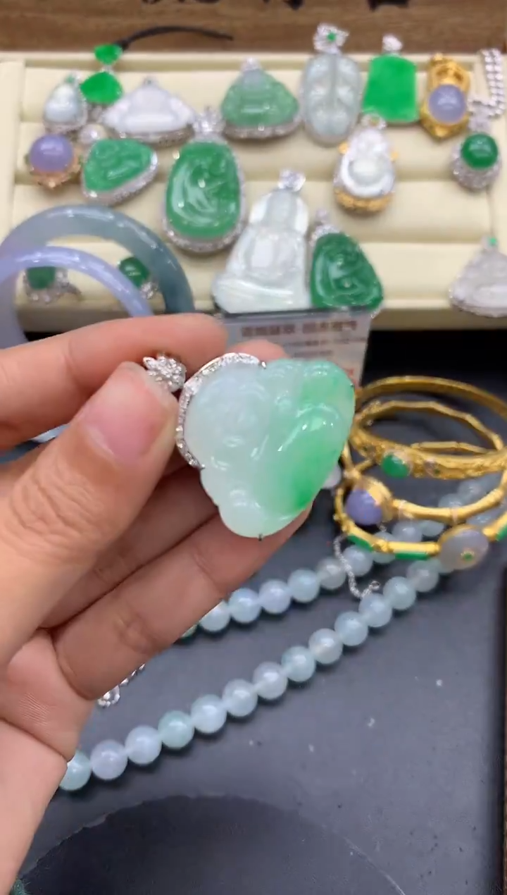 【闪购商品】翡翠颈饰18K金镶嵌315-中国好珍宝