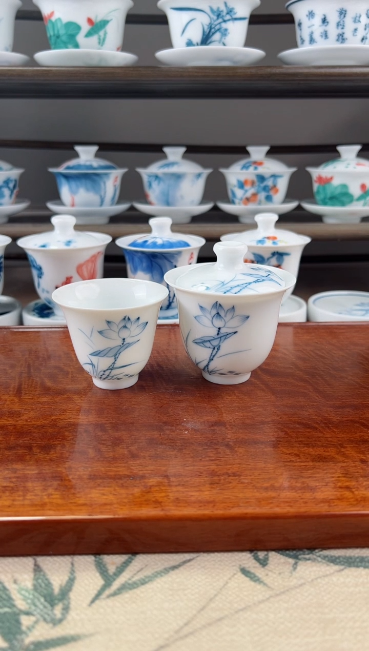 微瑕素莲美人备+闻香杯