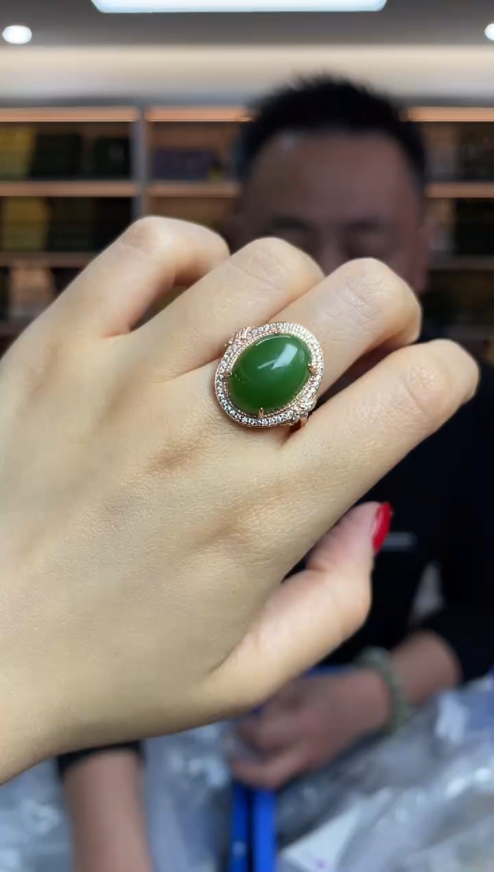 【闪购商品】和田玉`银S925镶嵌多样性发一件