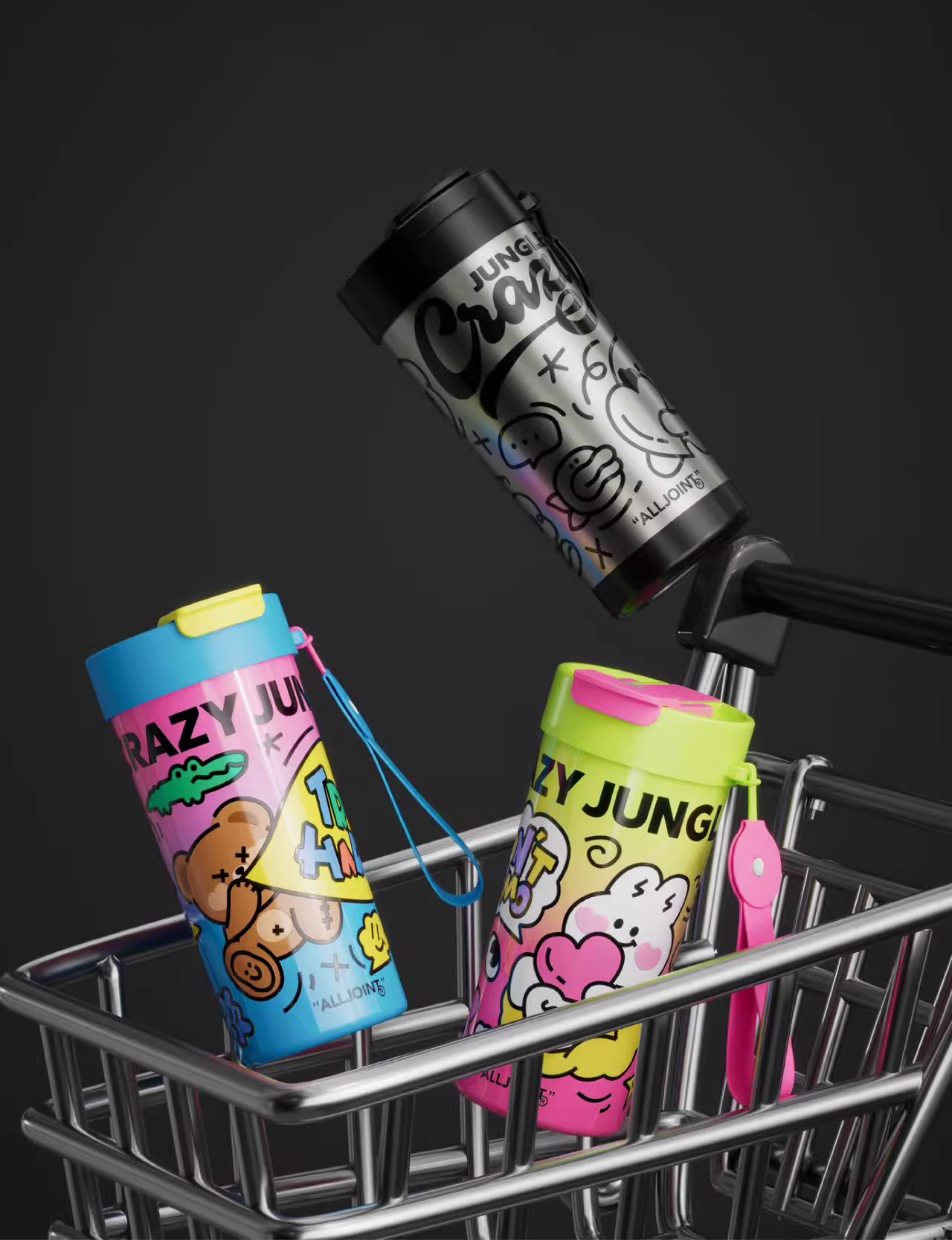 疯狂丛林涂鸦咖啡杯580ml