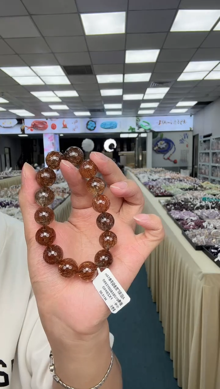 未镶嵌手串水晶6黑金超七14m