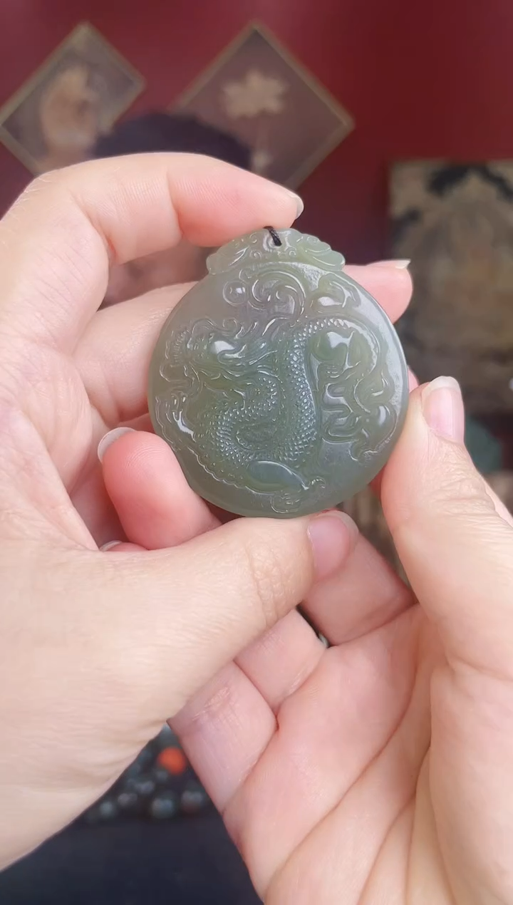 【闪购商品】和田玉颈饰未镶嵌龙牌