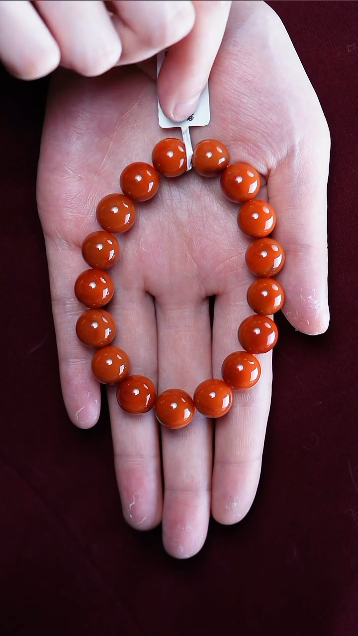 【闪购商品】南红玛瑙手串未镶嵌柿子@@SCSZ单-11.5mS手工