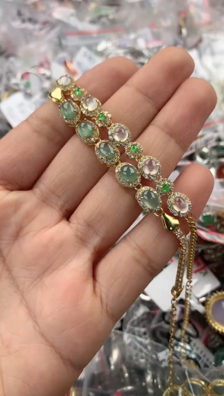 银S925镶嵌戒指翡翠222                5