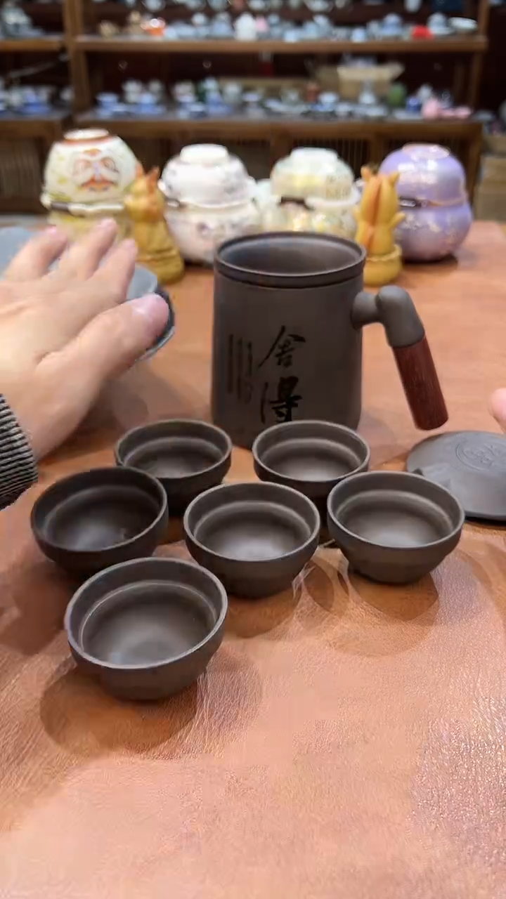 真的很便宜会开片的旅行茶具