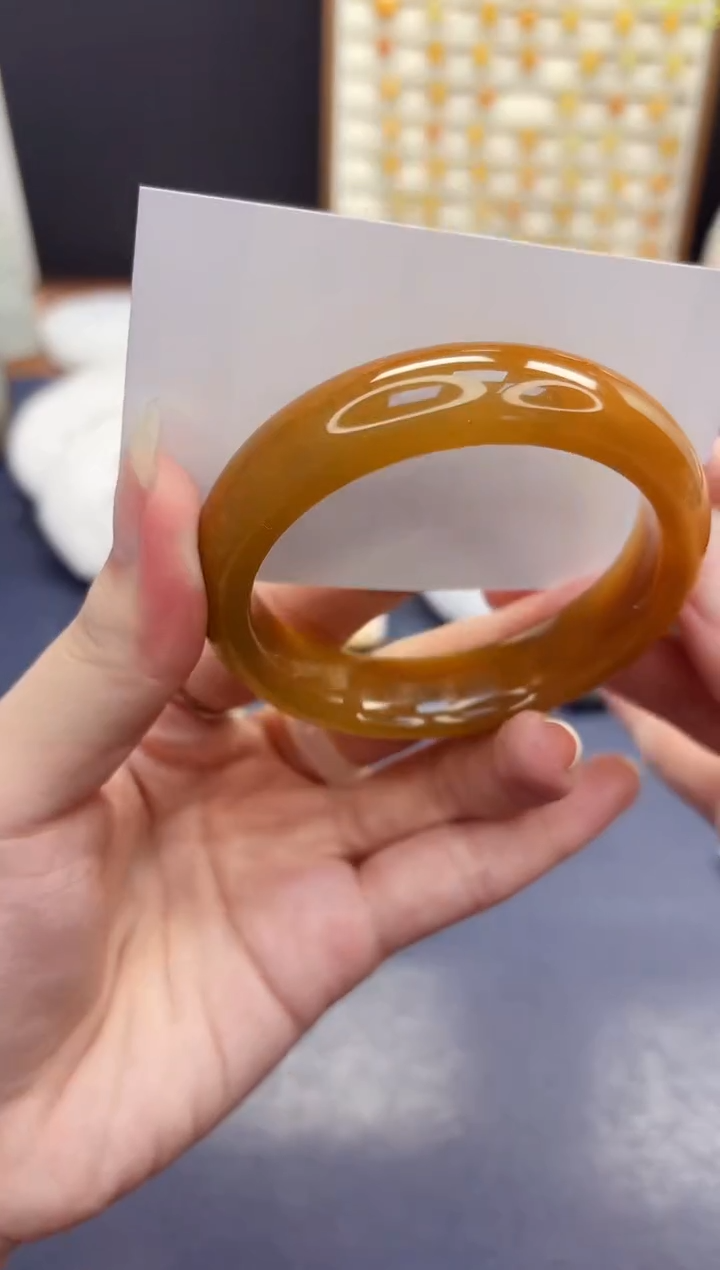 石英质玉手镯未镶嵌243-财气镯-圈口55