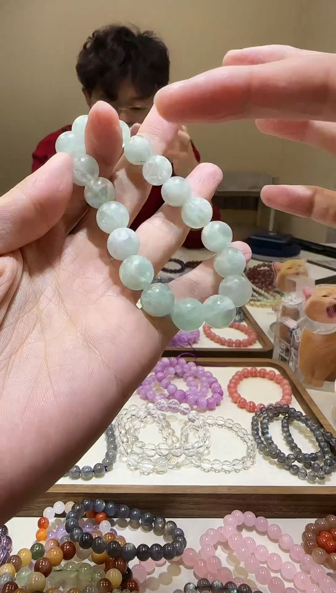 【闪购商品】萤石手链未镶嵌羽毛萤石