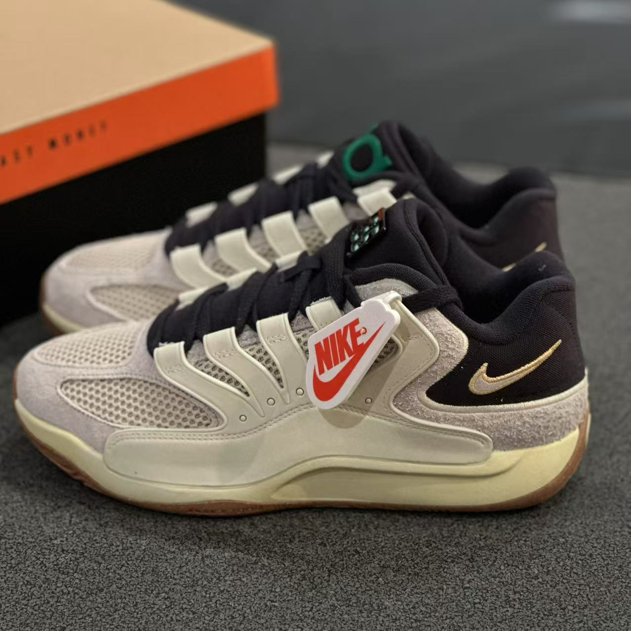 NikeKD18 EP 经典百搭 透气 篮球鞋 男款 黑色II3841-100