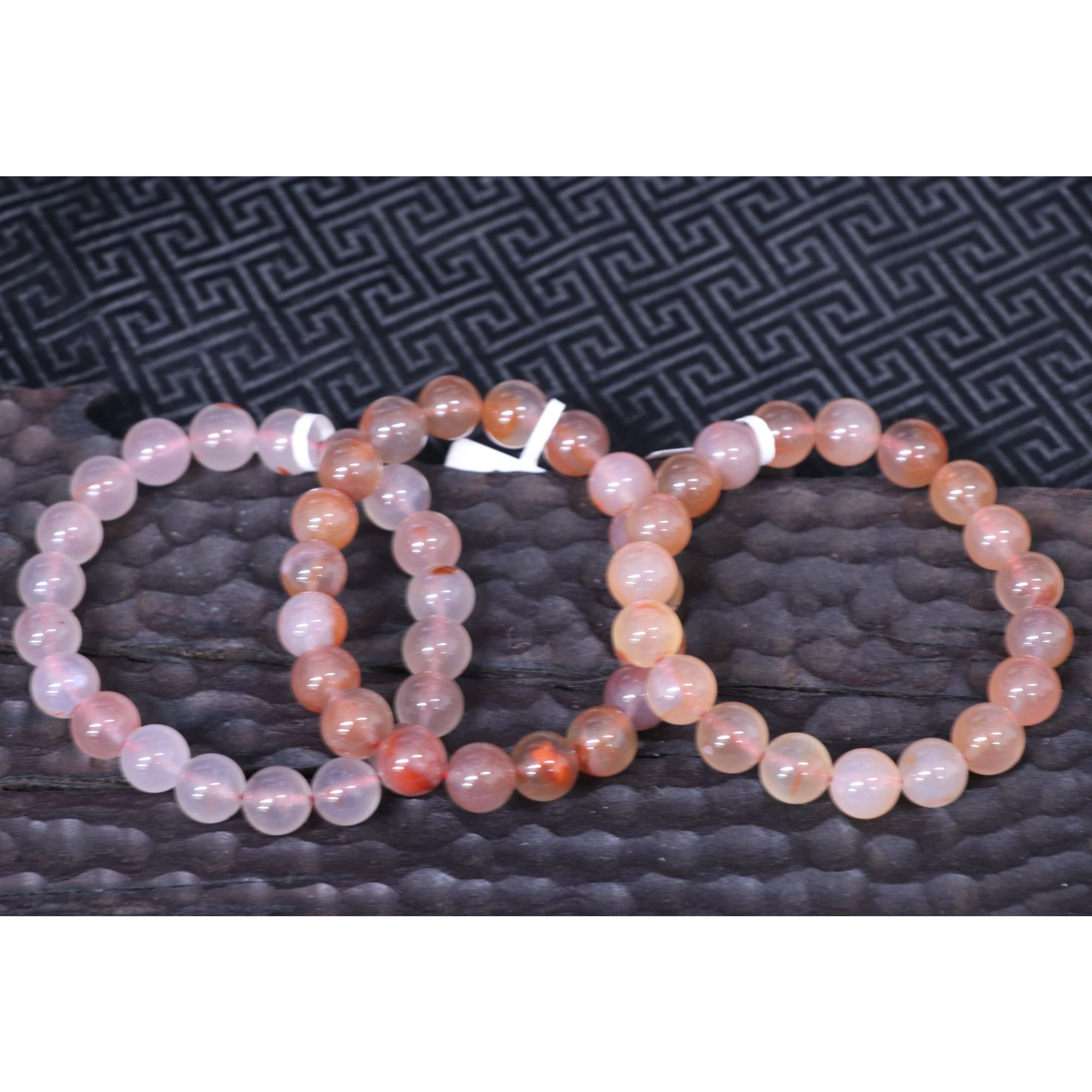 原矿无优化天然南红川料冰飘单圈10mm左右多样性发一件