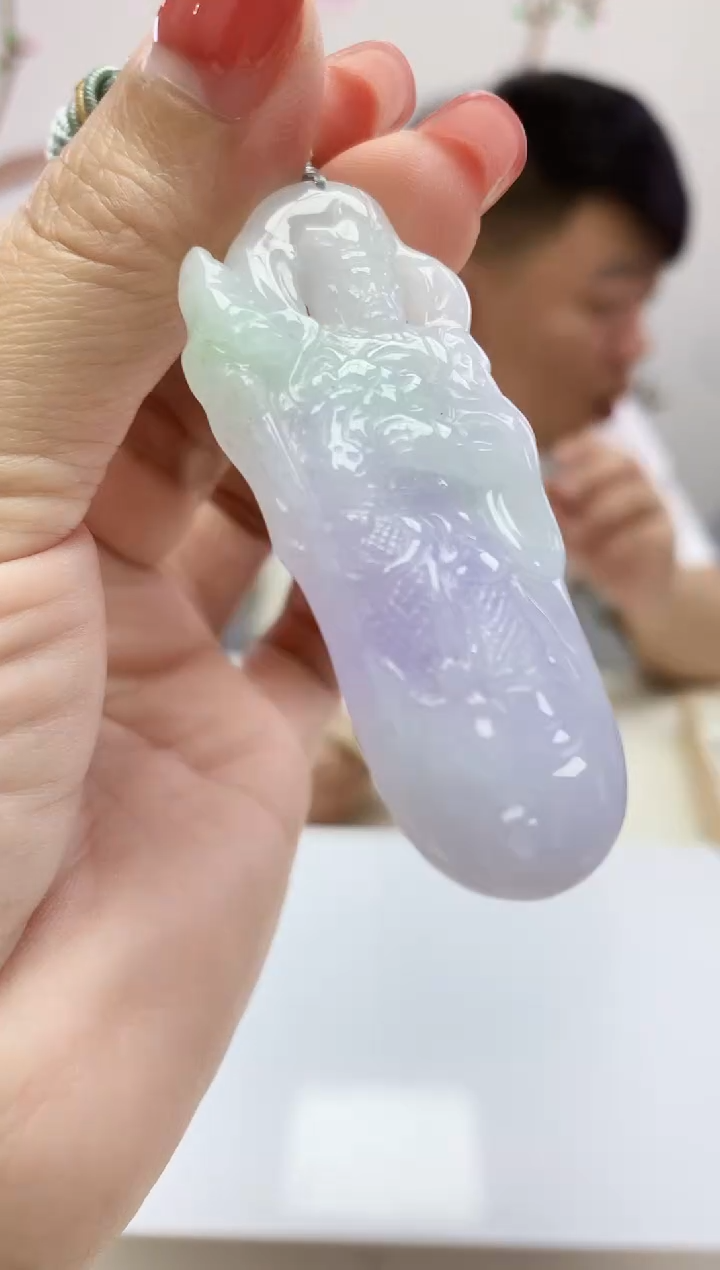 定制翡翠未镶嵌026xm-毛货财神49