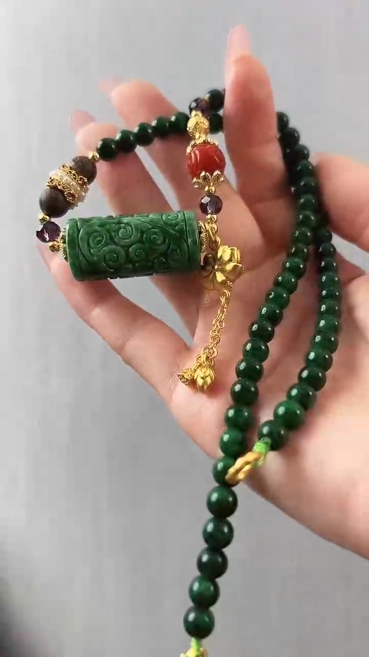 颈饰未镶嵌翡翠路路通