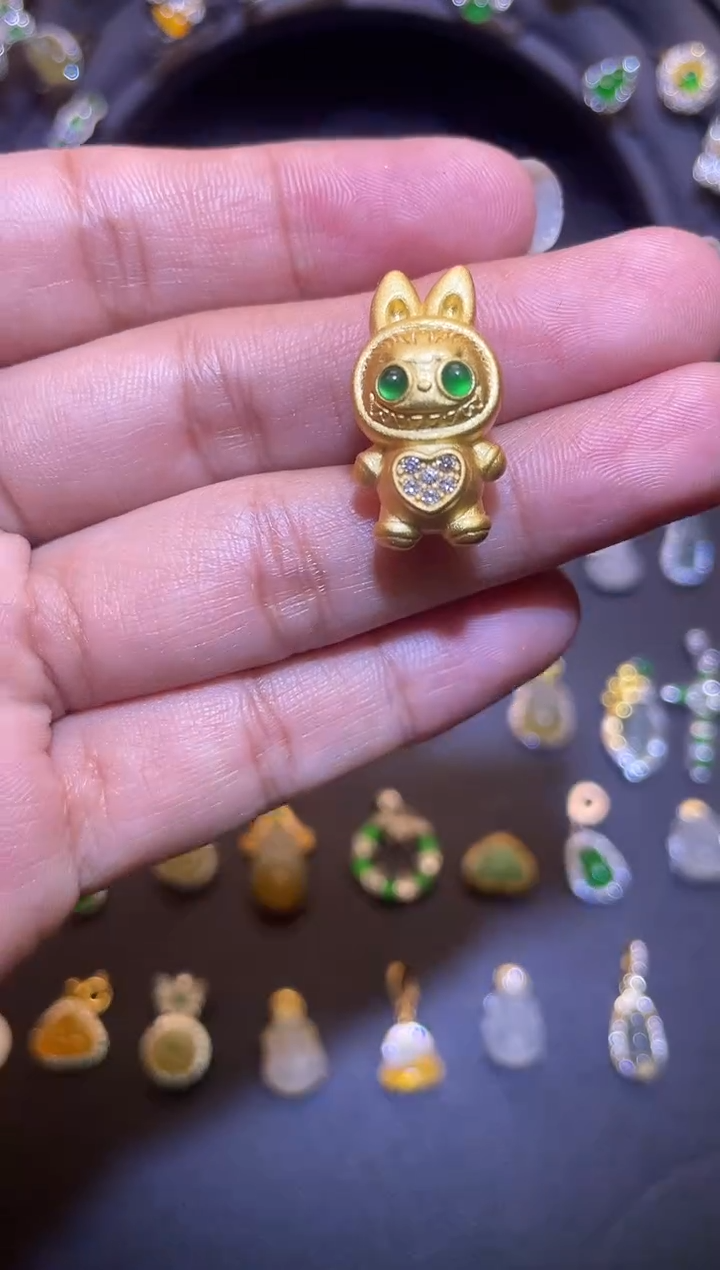 吊坠(不含链)银S925镶嵌翡翠1