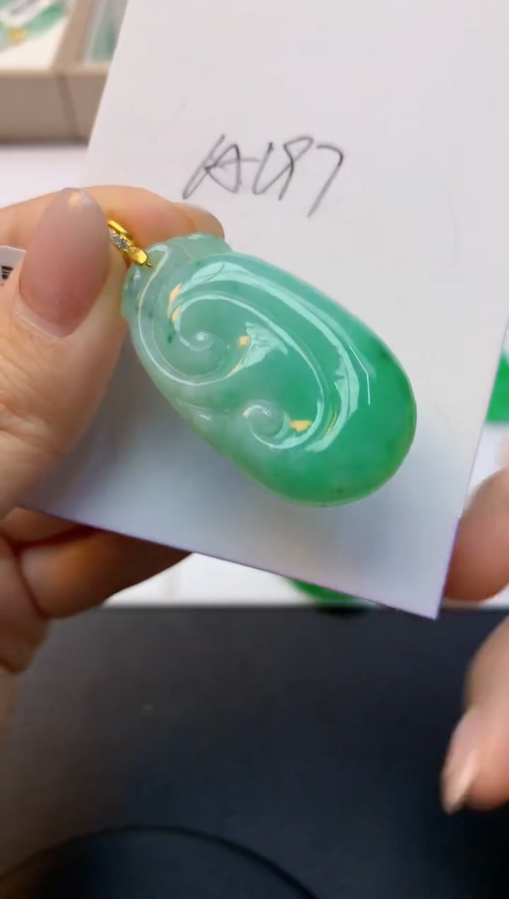 颈饰未镶嵌翡翠天然A货缅甸翡翠百元以上9元证书费自理