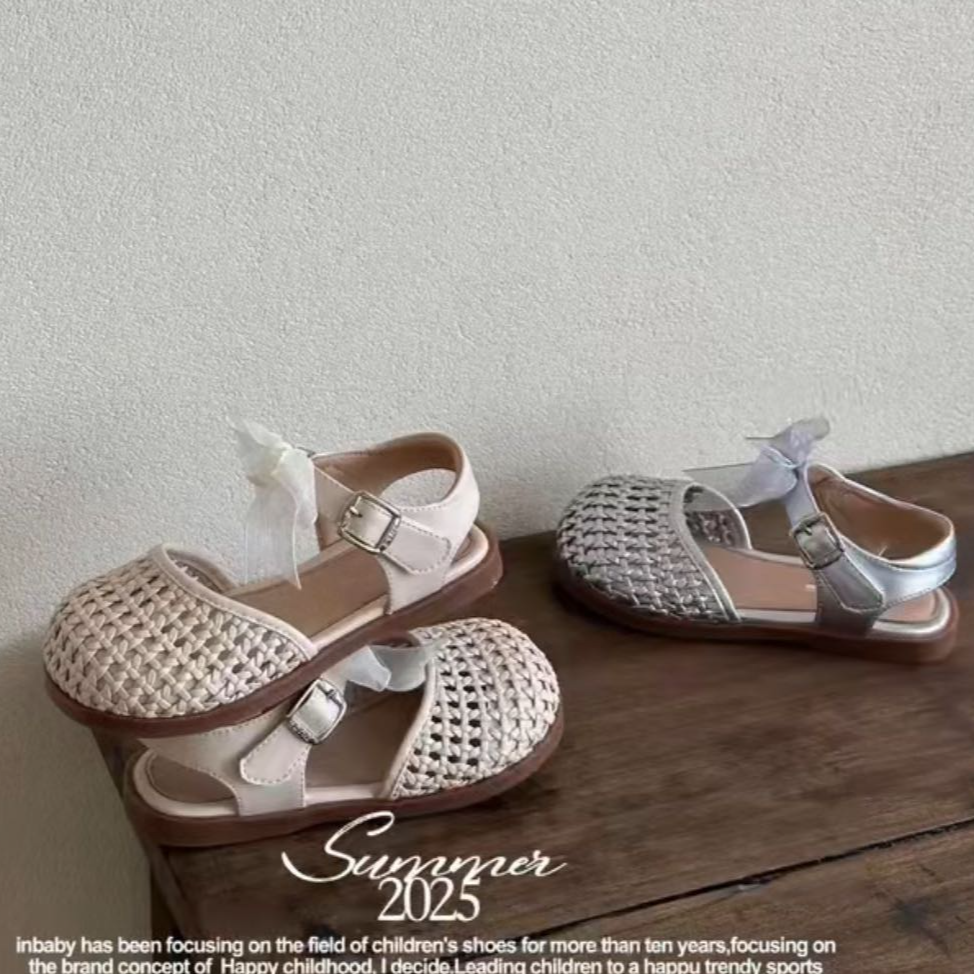 【新疆包邮】夏季新款蝴蝶结可爱镂空小凉鞋Z41