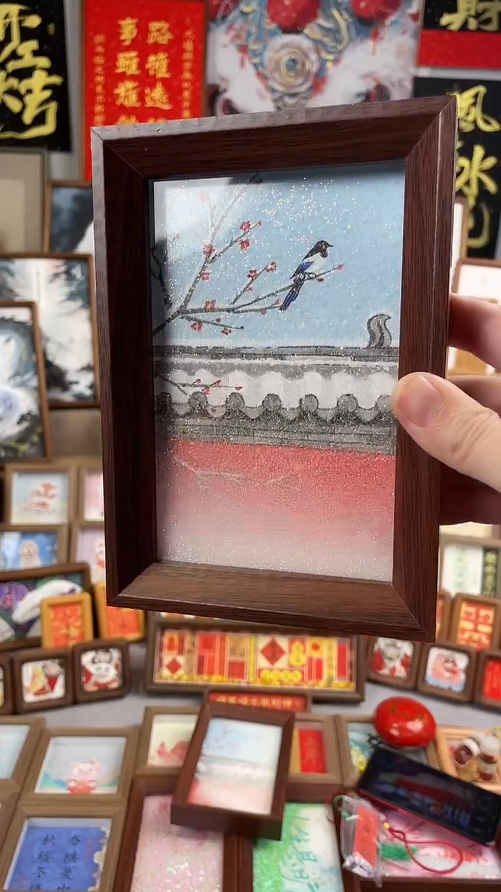 国画纯手绘书法绘画作品