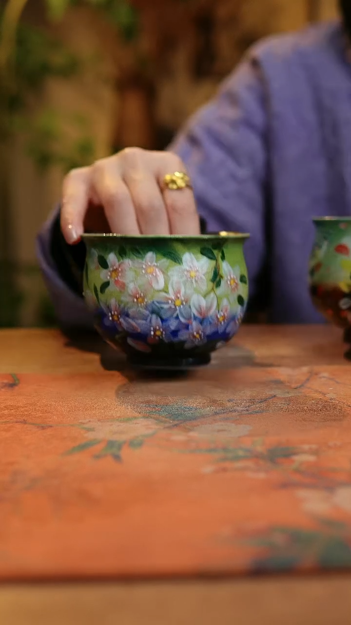 【闪购商品】瓷片1101景德镇手工手绘釉下彩高温瓷