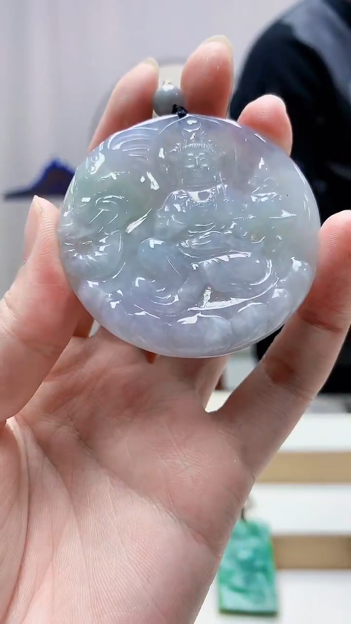 未镶嵌定制翡翠4917zm-毛货挂件观音101