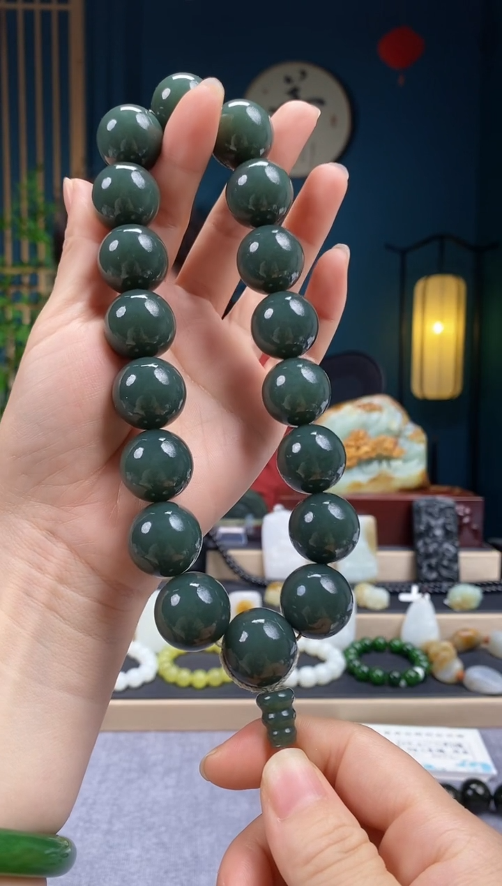 吊坠(不含链)未镶嵌和田玉手串