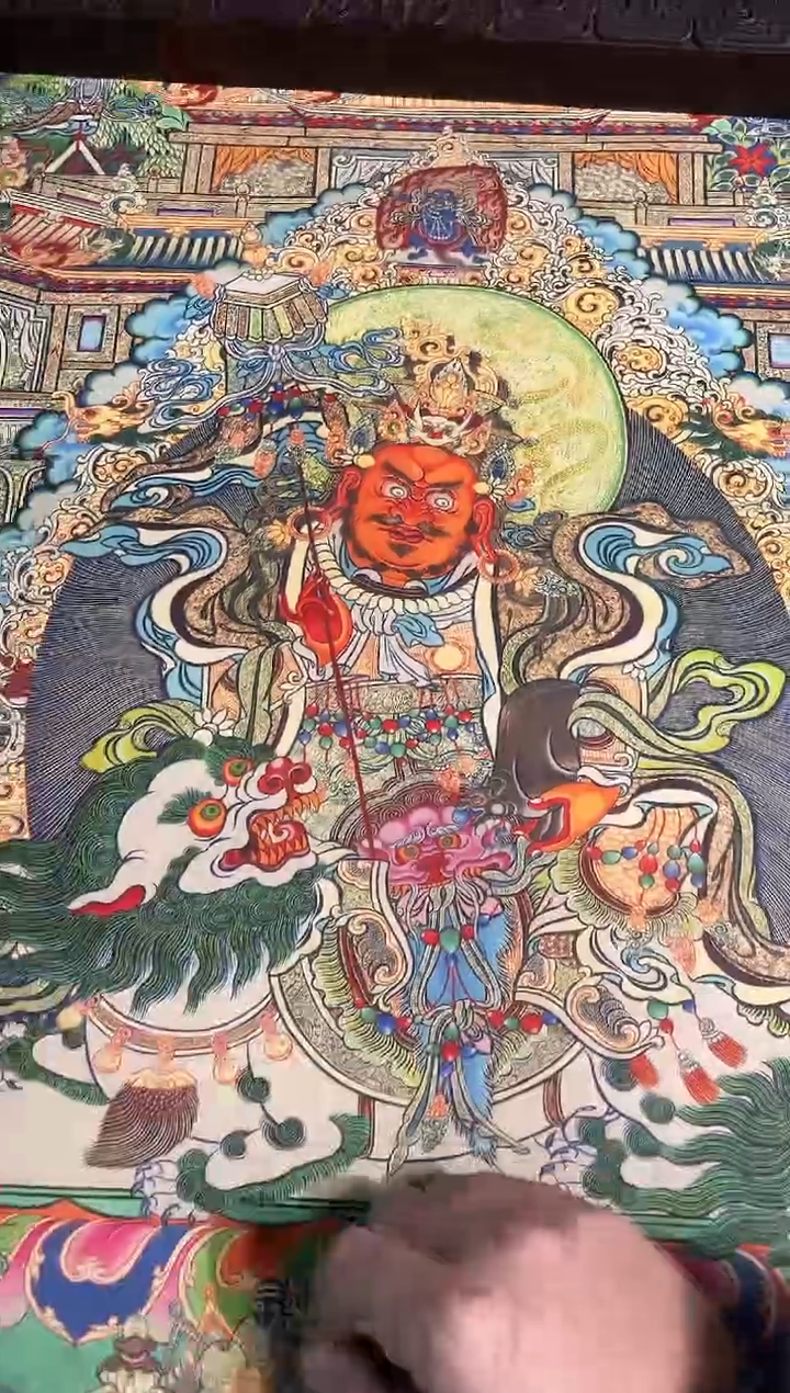 卷轴画曦曦的唐卡tk160