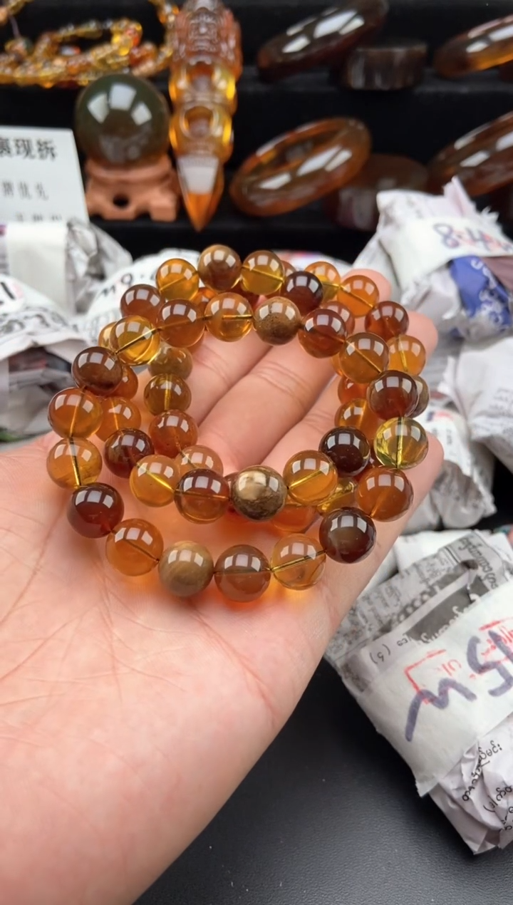 【闪购商品】琥珀手链未镶嵌多宝手串【多样性发货其中一】
