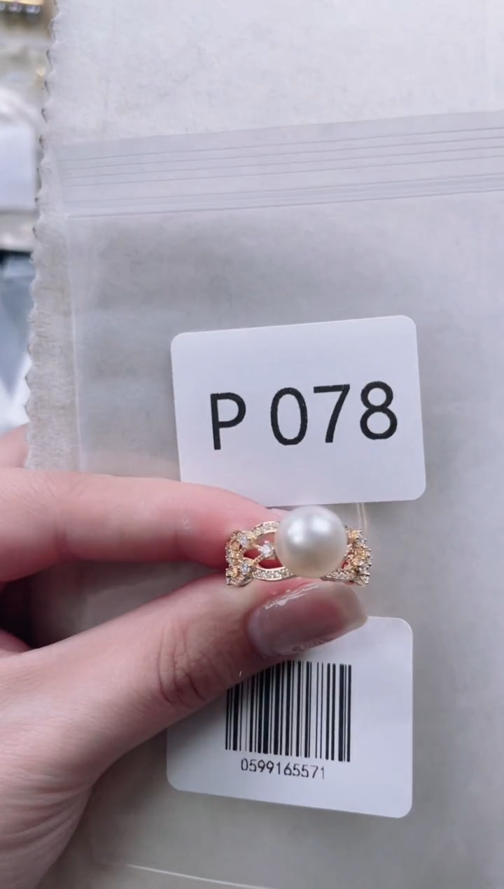 【闪购商品】海水珍珠戒指银S925镶嵌P078