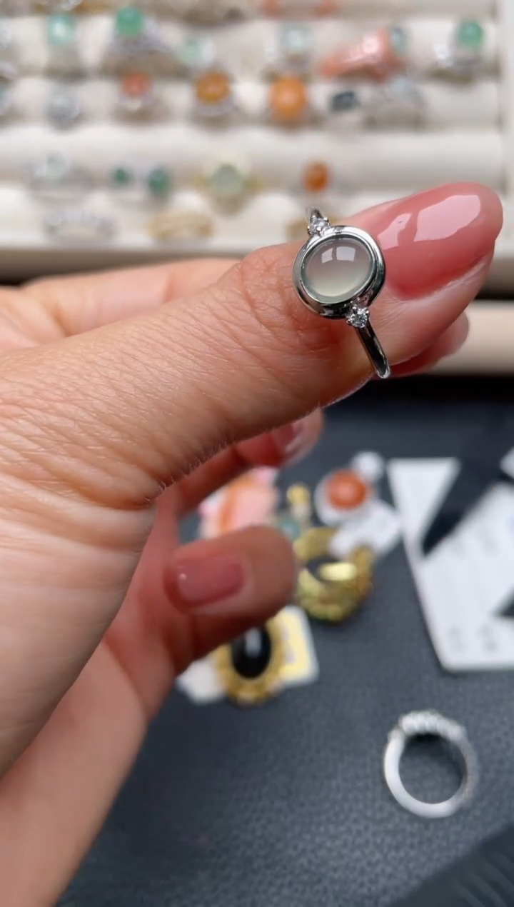 【闪购商品】翡翠戒指银S925镶嵌2222222222  21