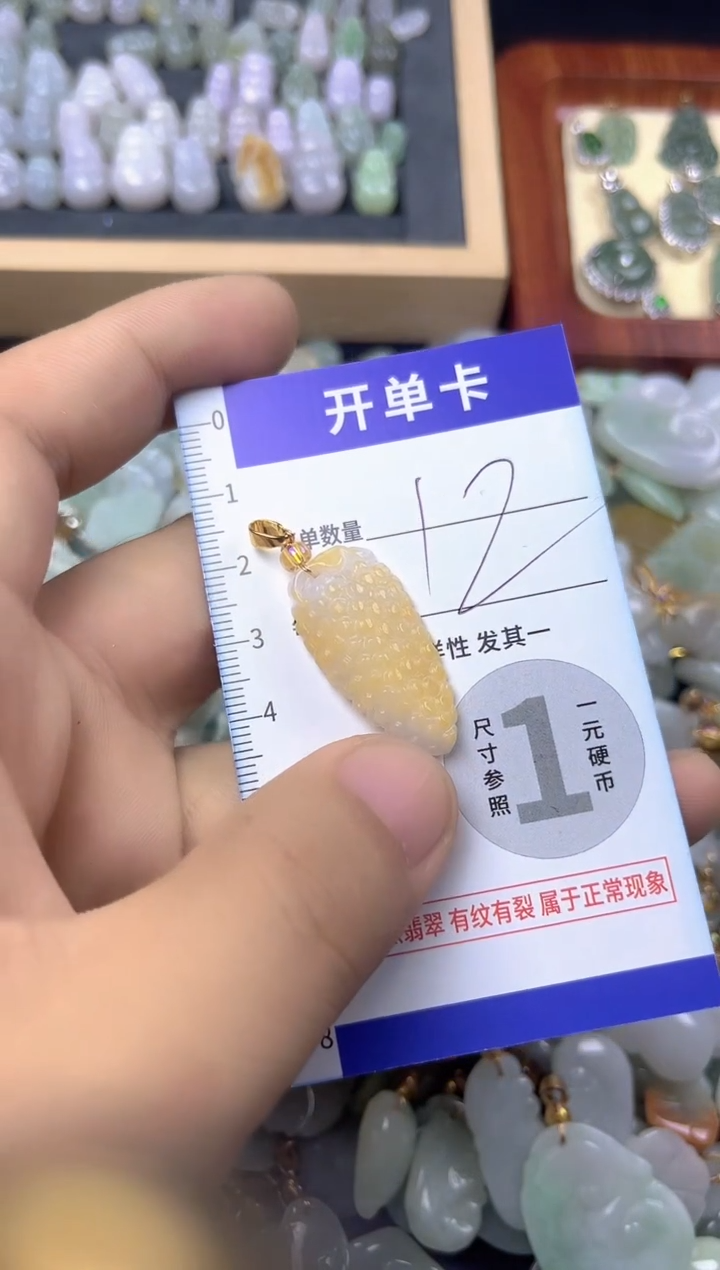 颈饰未镶嵌翡翠天然A货翡翠