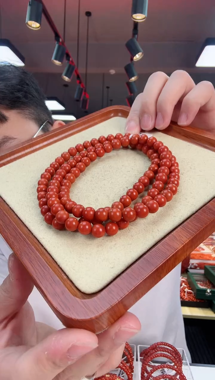 【闪购商品】南红玛瑙阿东寨哑光多圈8+未镶嵌一个/条