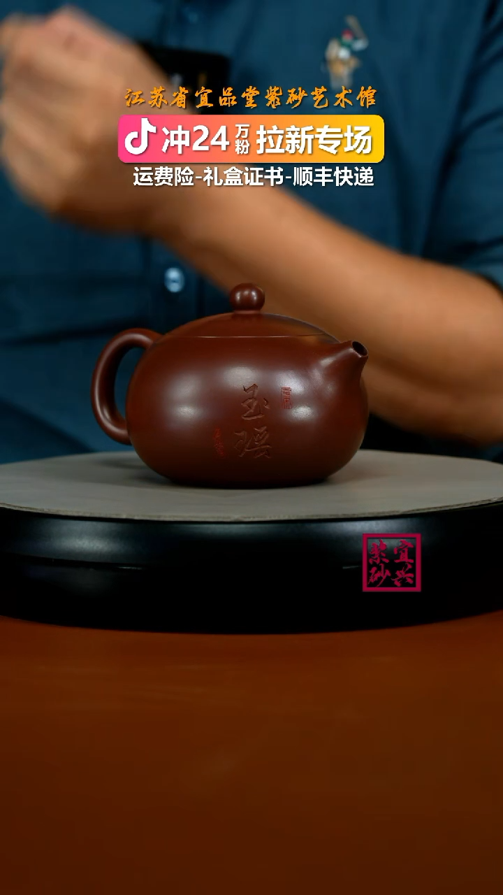 茶壶紫砂李传荣龙血砂玉瑶西施260CC