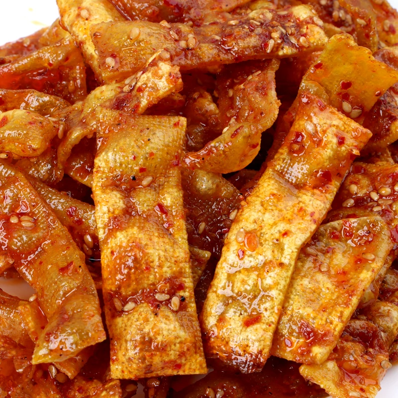 【虎皮麻辣豆丝1大包】泡泡干豆丝湖南平江麻辣辣条传统豆腐干零食