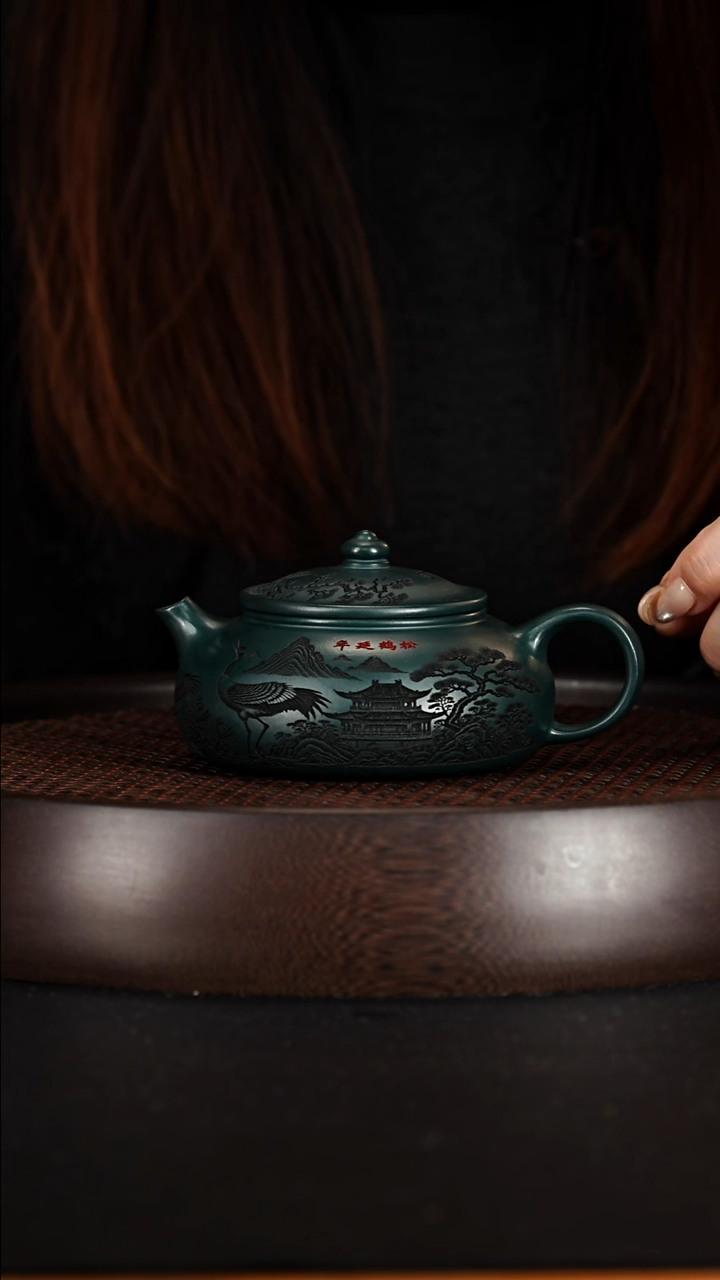 茶壶紫砂宜兴紫砂壶苏门答腊青寒江240cc