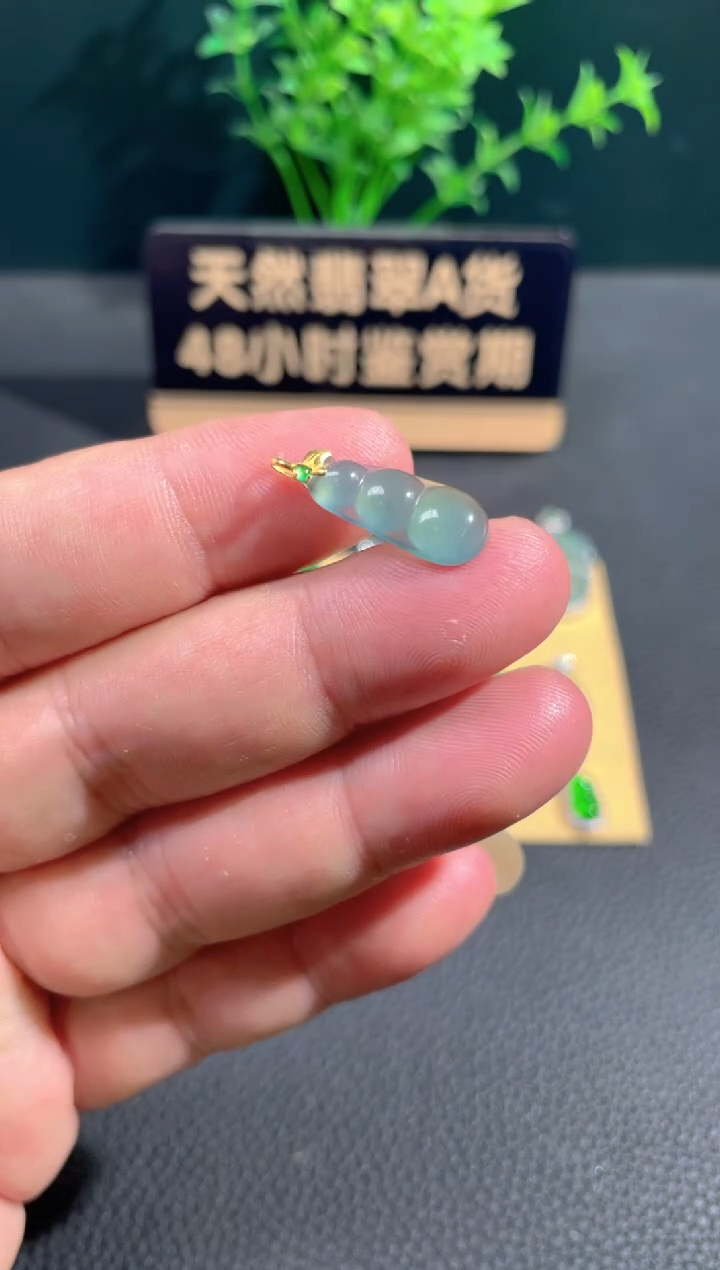 【闪购商品】翡翠颈饰18K金镶嵌翡翠