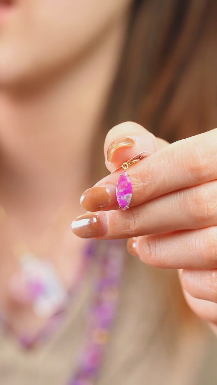 苏纪石（舒俱来）18K金镶嵌吊坠(不含链)20