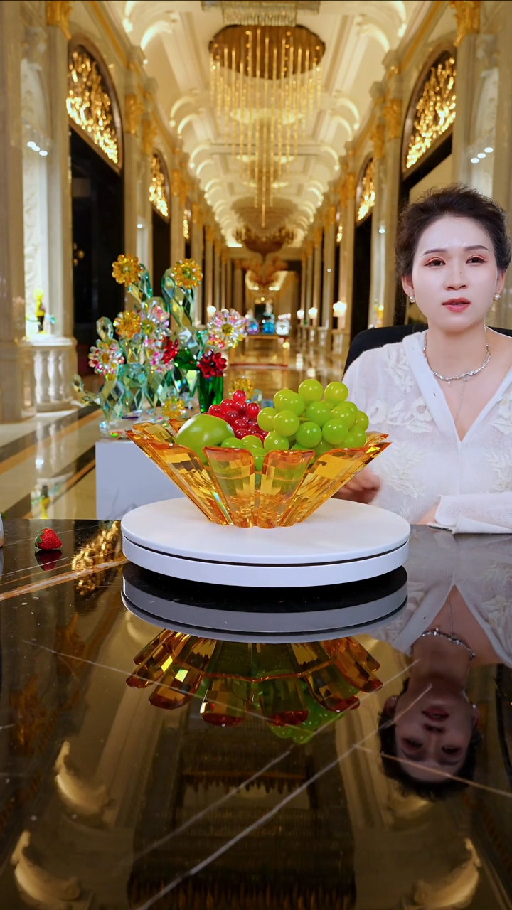 摆件LF0090太阳花果盘
