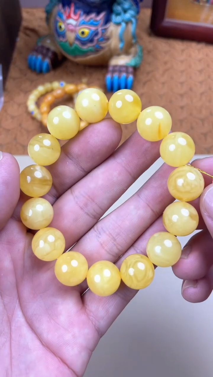 裸石蜜蜡未镶嵌WML8992瑕疵发一件