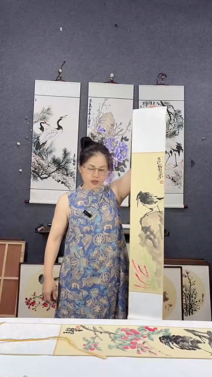 国画110*17吴铁成作品