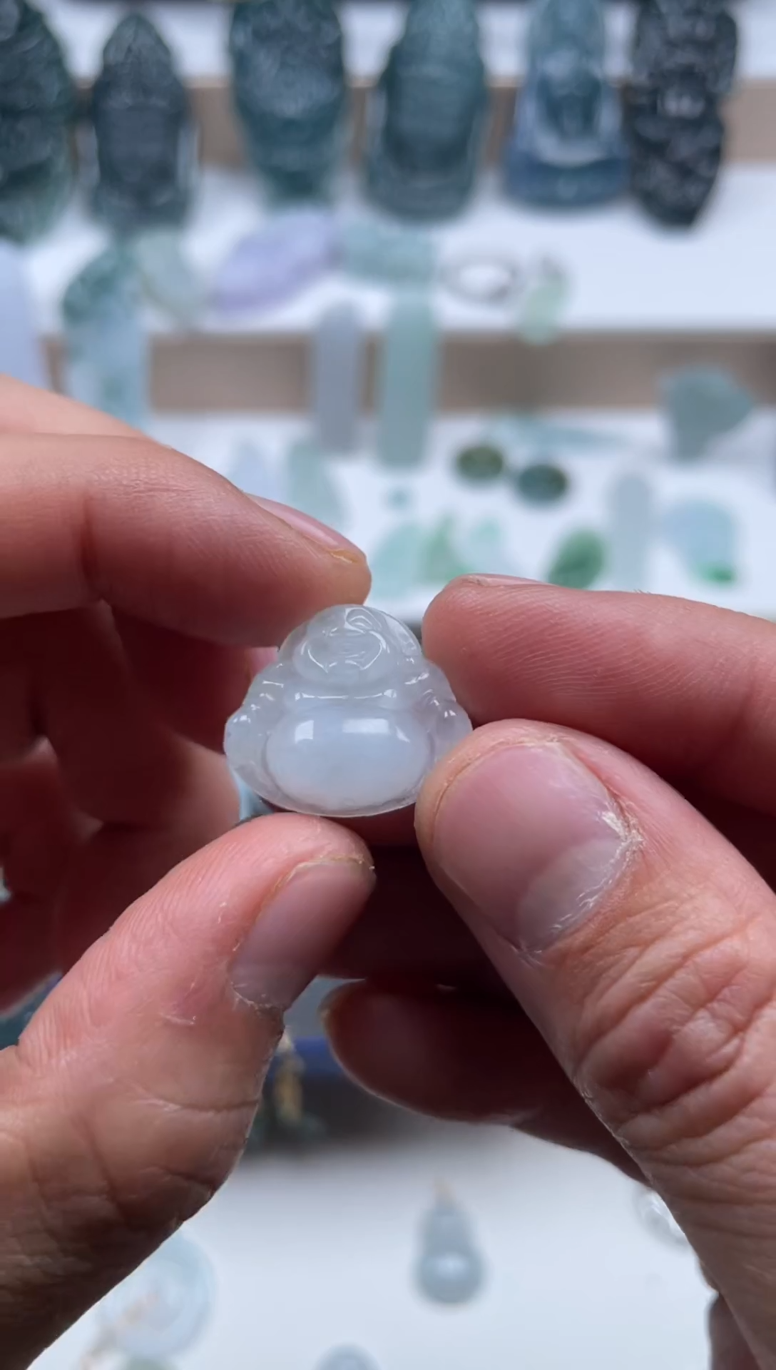 颈饰未镶嵌翡翠天然翡翠A货