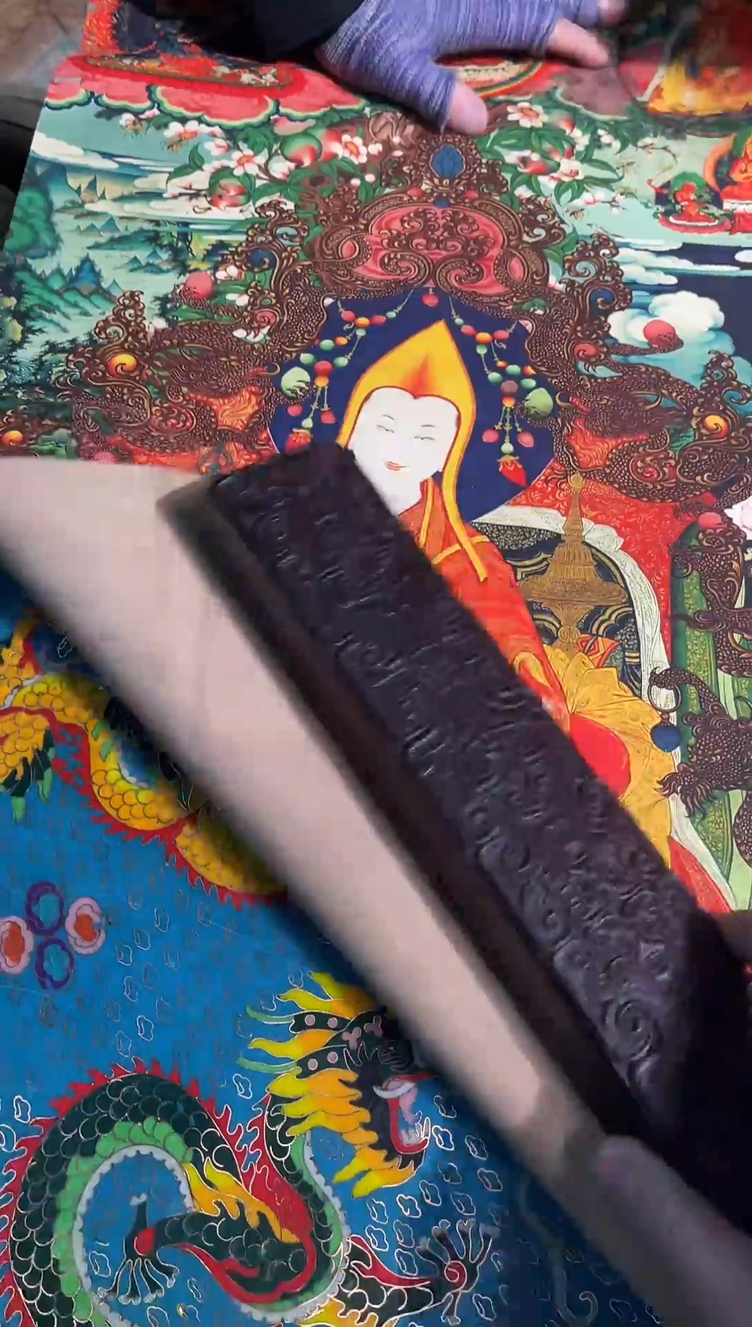 卷轴画曦曦的唐卡tk160