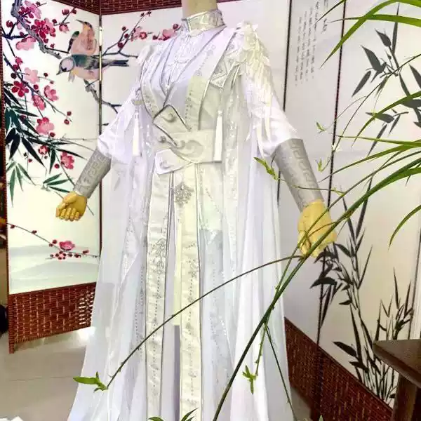 【楚晚宁cos服】二哈与他的白猫师尊楚晚宁白色古风COS服男女同款