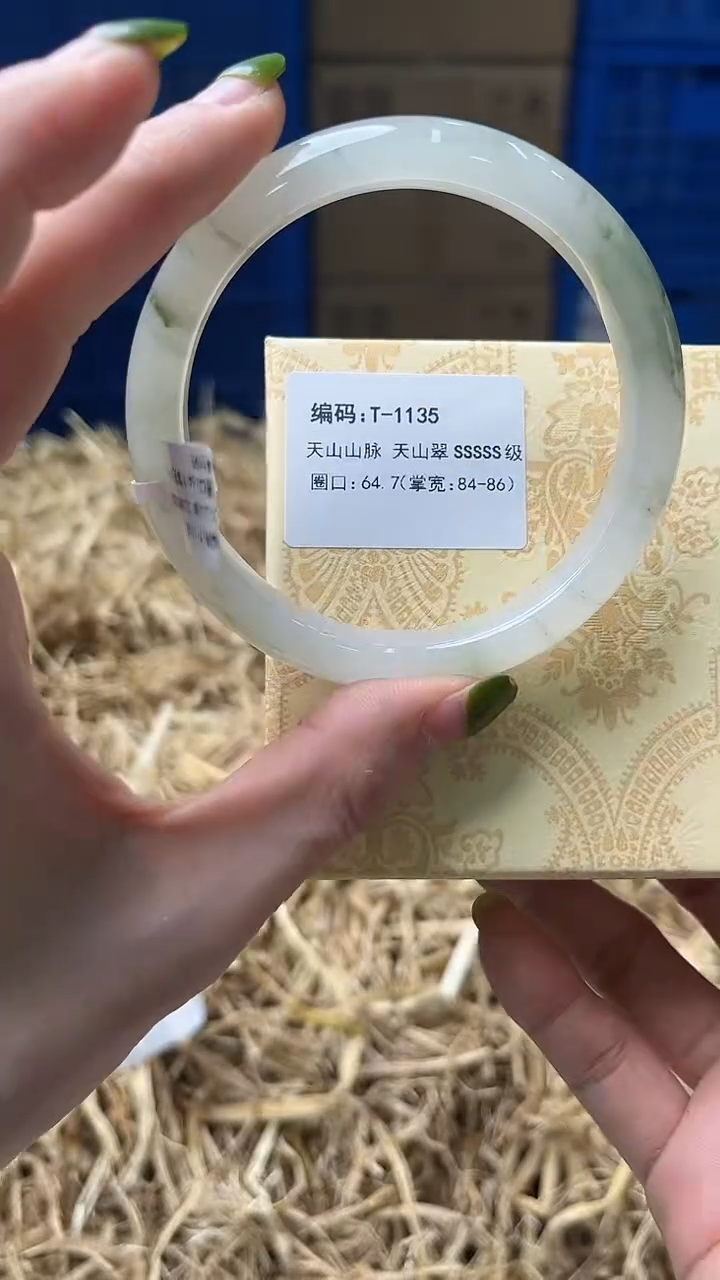 未镶嵌手镯石英质玉T1135