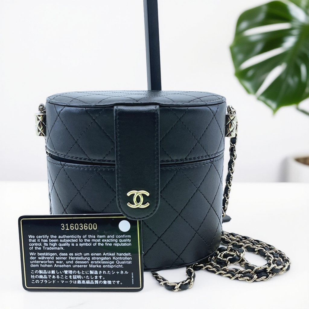 95新 Chanel/香奈儿   黑色盒子链条包 1895 2830 