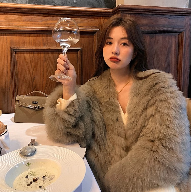 特价！直播间拍！气质时尚外套皮草水貂毛